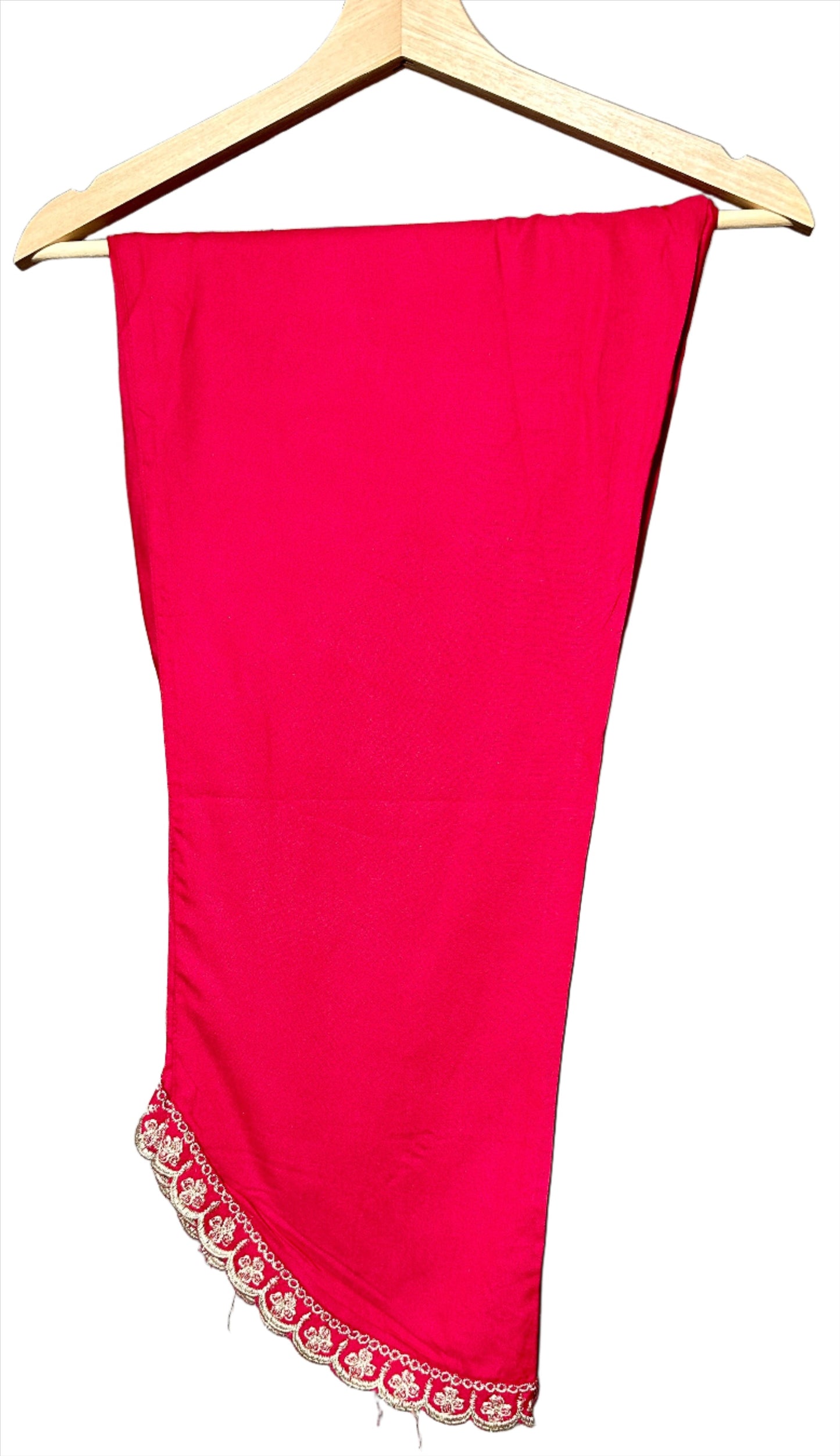 Magenta Suit with Organza Dupatta